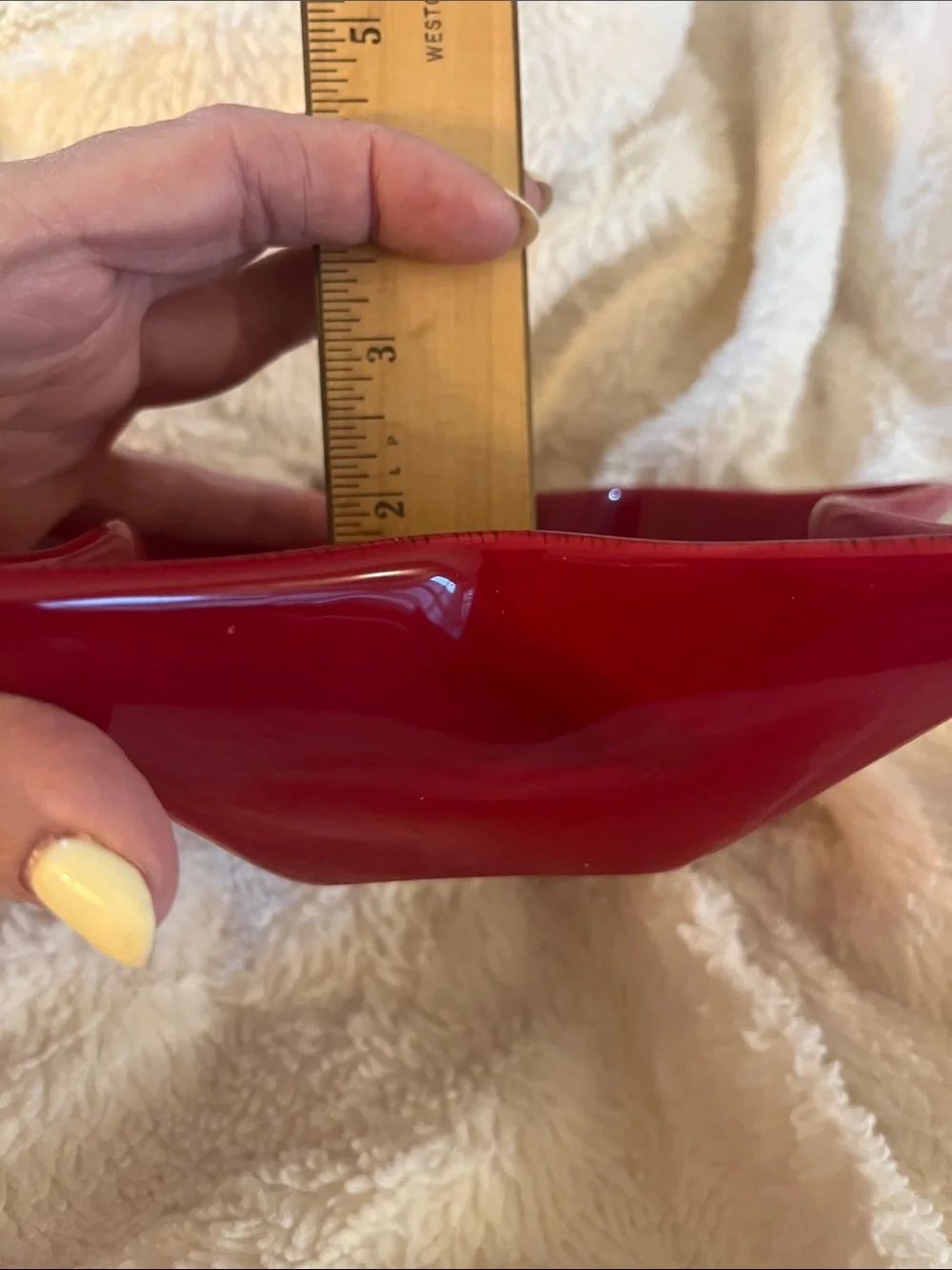 Pottery Barn Glossy Red Star Dish
